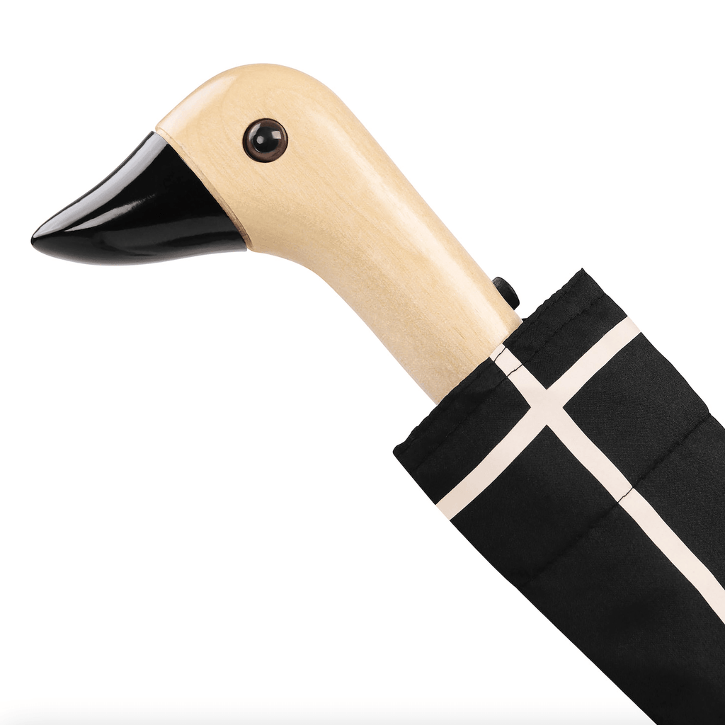 Original Duckhead  Duck Umbrella Compact | Black Grid available at Rose St Trading Co