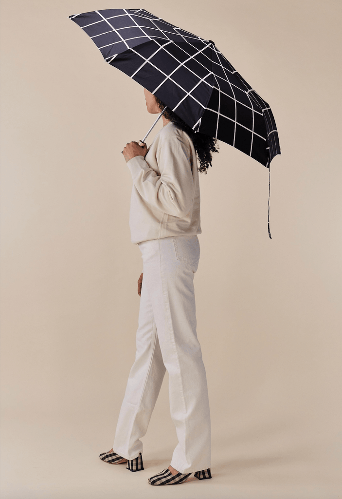 Original Duckhead  Duck Umbrella Compact | Black Grid available at Rose St Trading Co