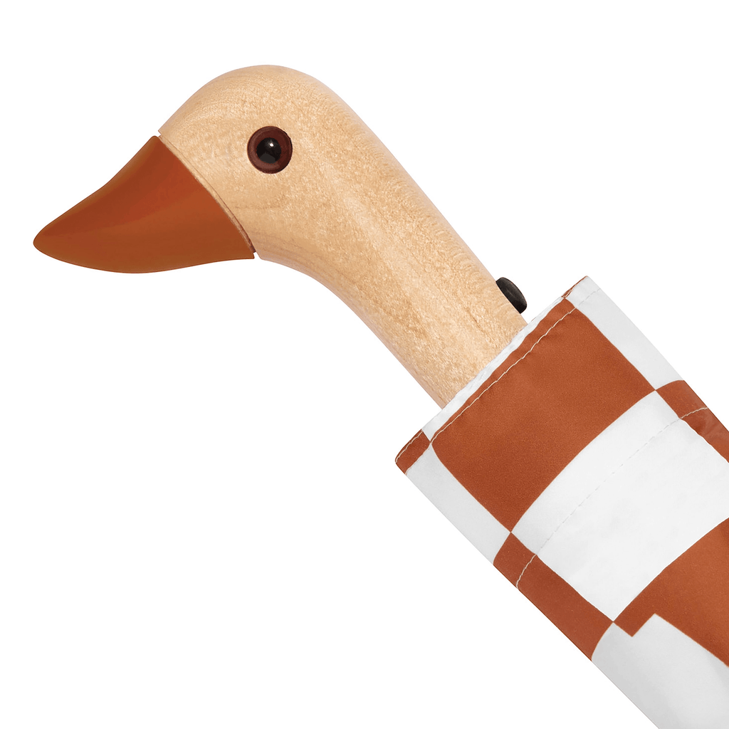 Original Duckhead  Duck Umbrella Compact | Peanut Butter Checks available at Rose St Trading Co