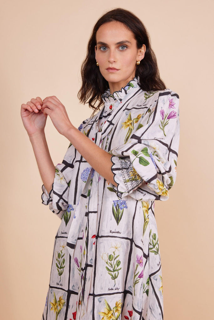 Easter Lillies Dress by Binny in stock at Rose St Trading Co