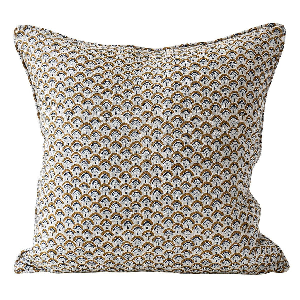 Walter G  Edo Tobacco Linen Cushion | 50 x 50cm available at Rose St Trading Co