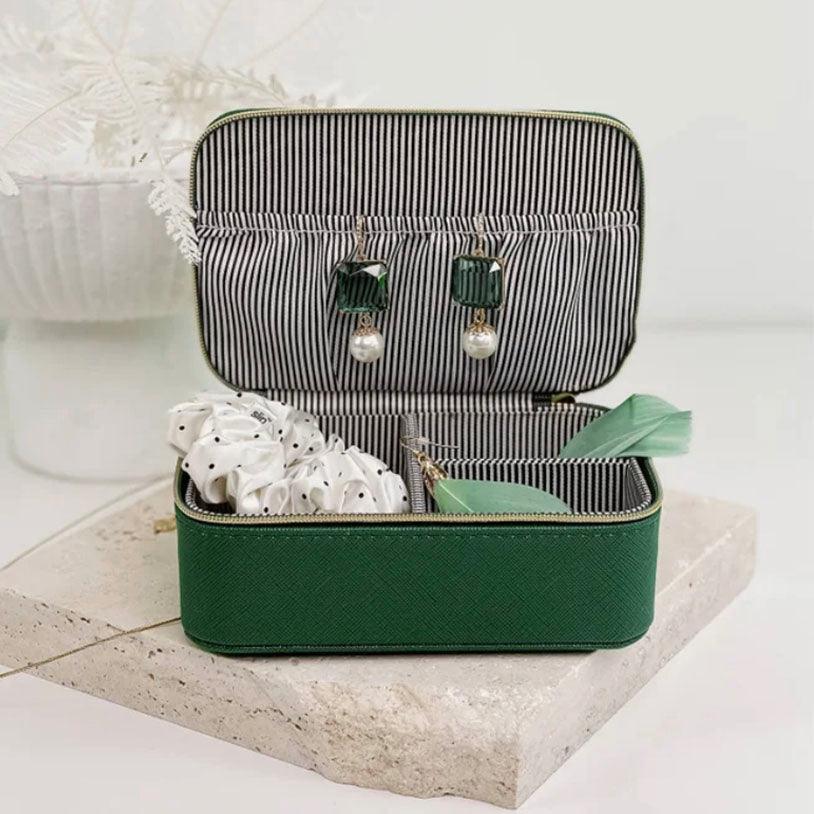 Louenhide  Ellie Jewellery Box | Forest Green available at Rose St Trading Co