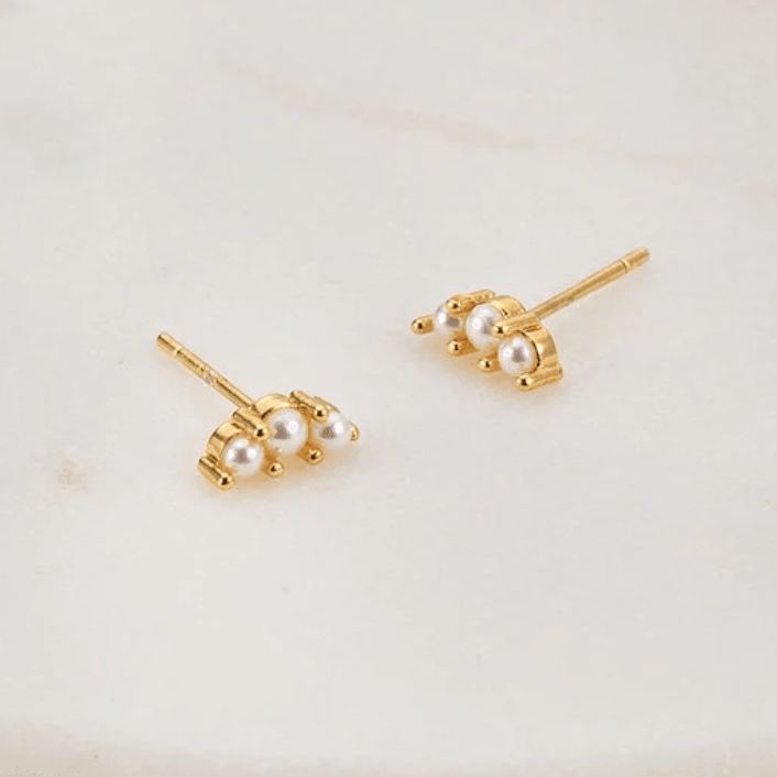 Zafino  Elly Stud Earring | Gold available at Rose St Trading Co