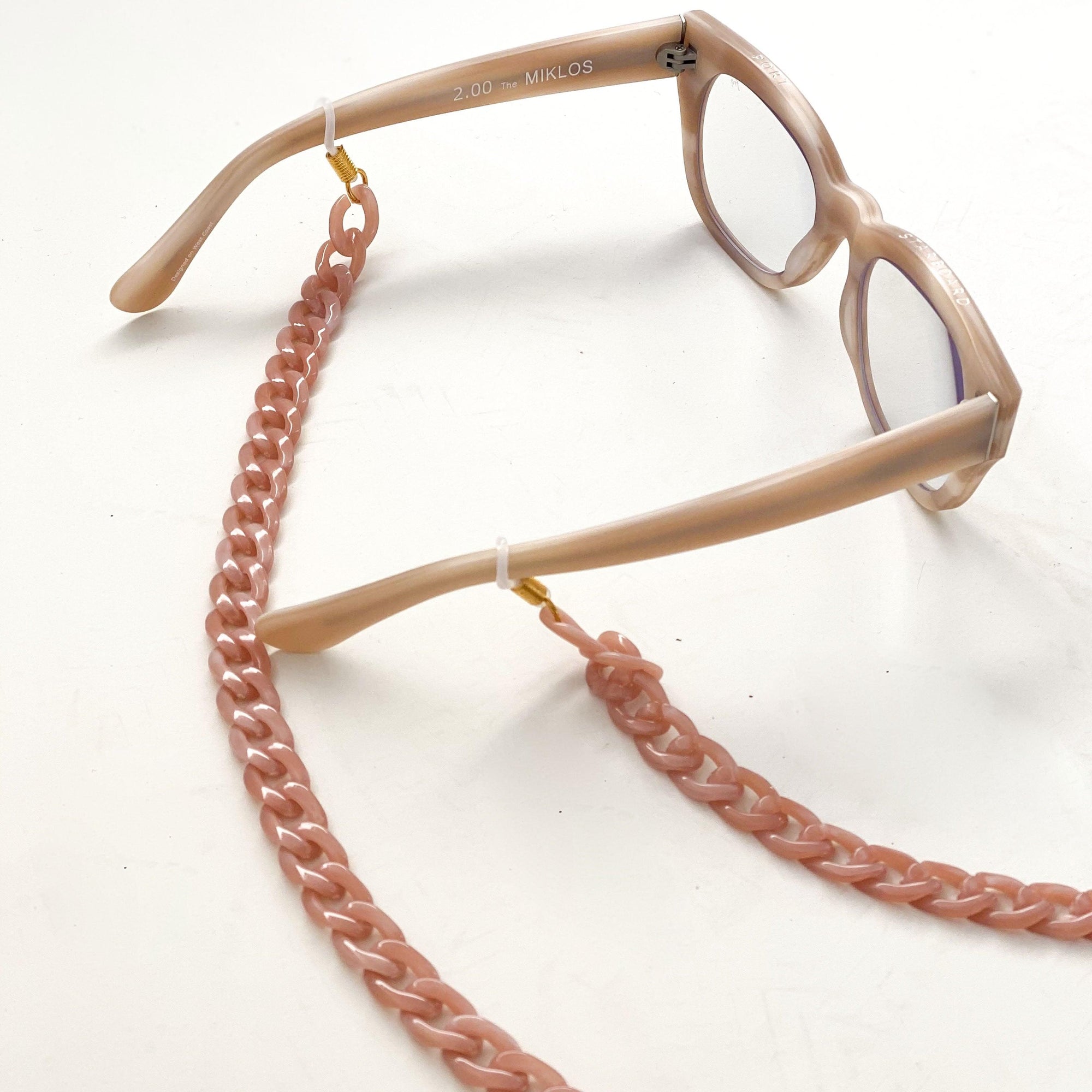 RSTC  Eyewear Chain | Dusty Rose available at Rose St Trading Co