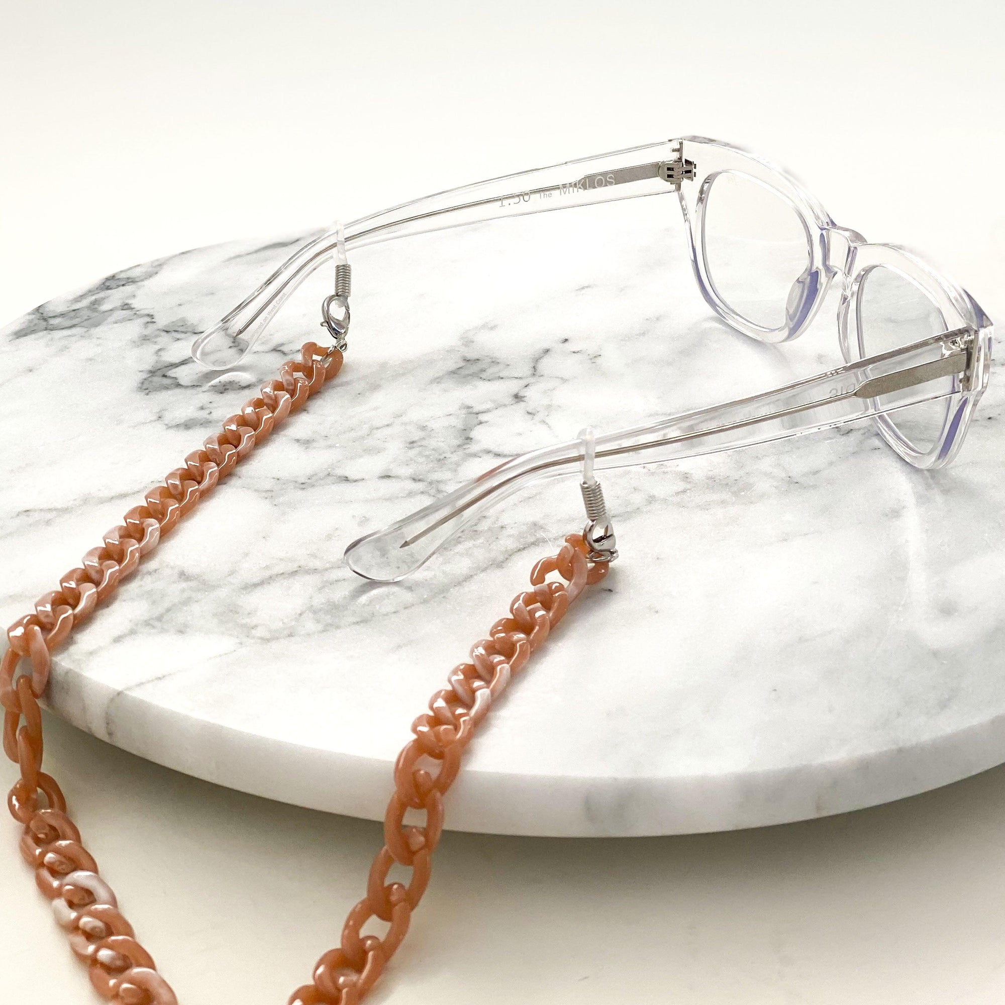 RSTC  Eyewear Chain | Dusty Rose available at Rose St Trading Co