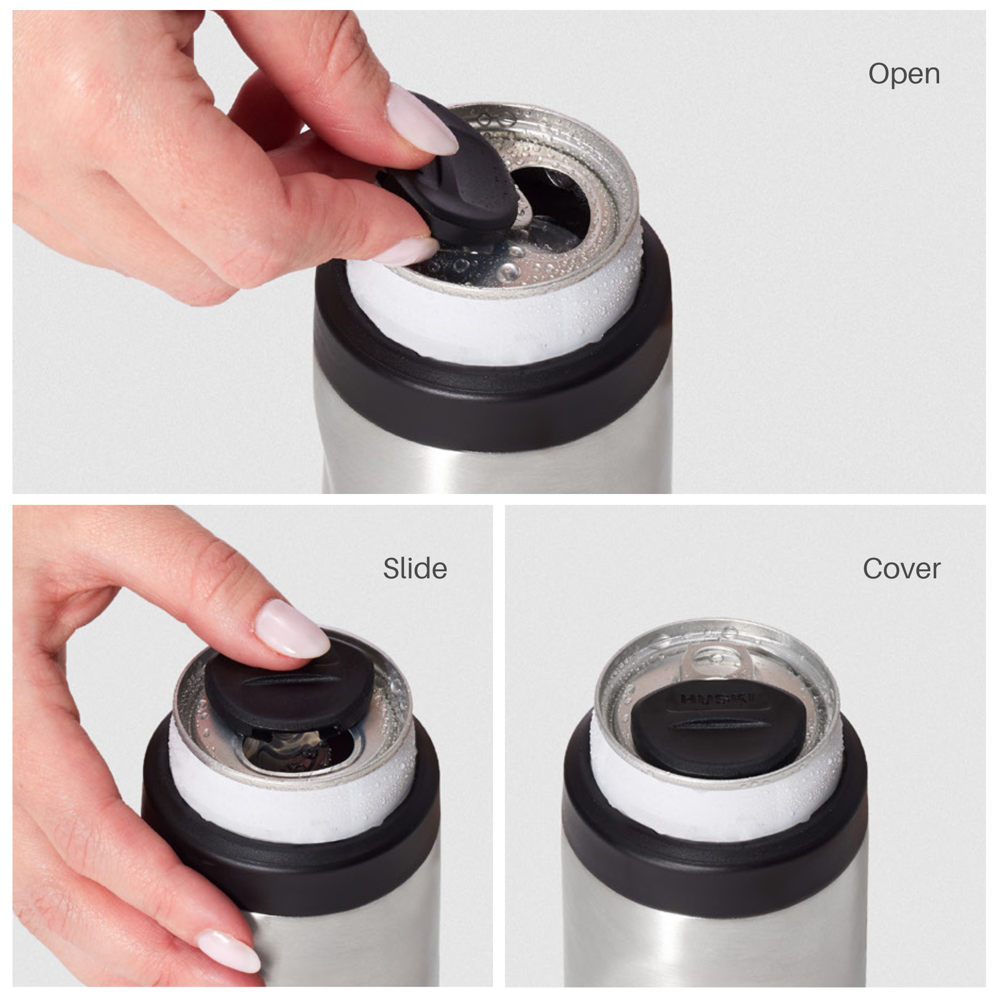 Huski Slim Can Cooler | White