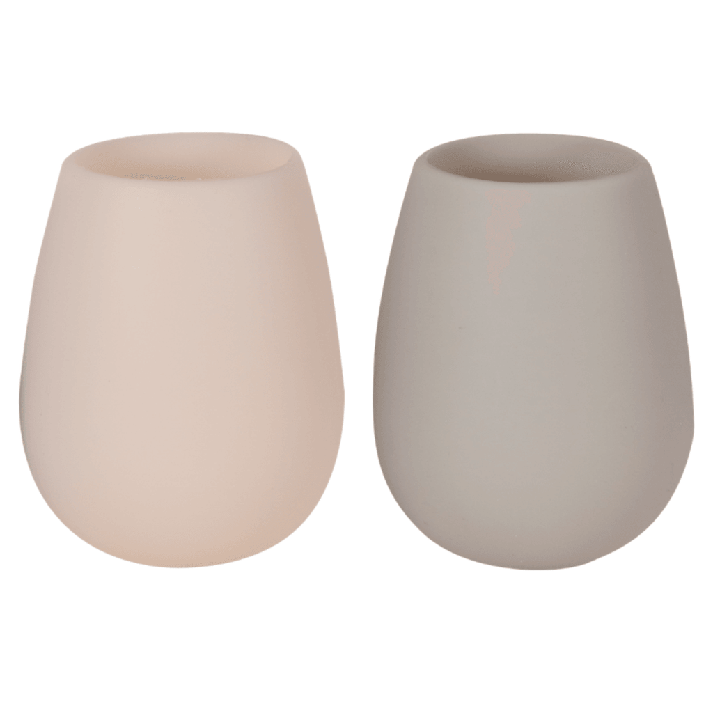 Porter Green  Fegg Unbreakable Silicone Tumbler | Stone/Dove available at Rose St Trading Co