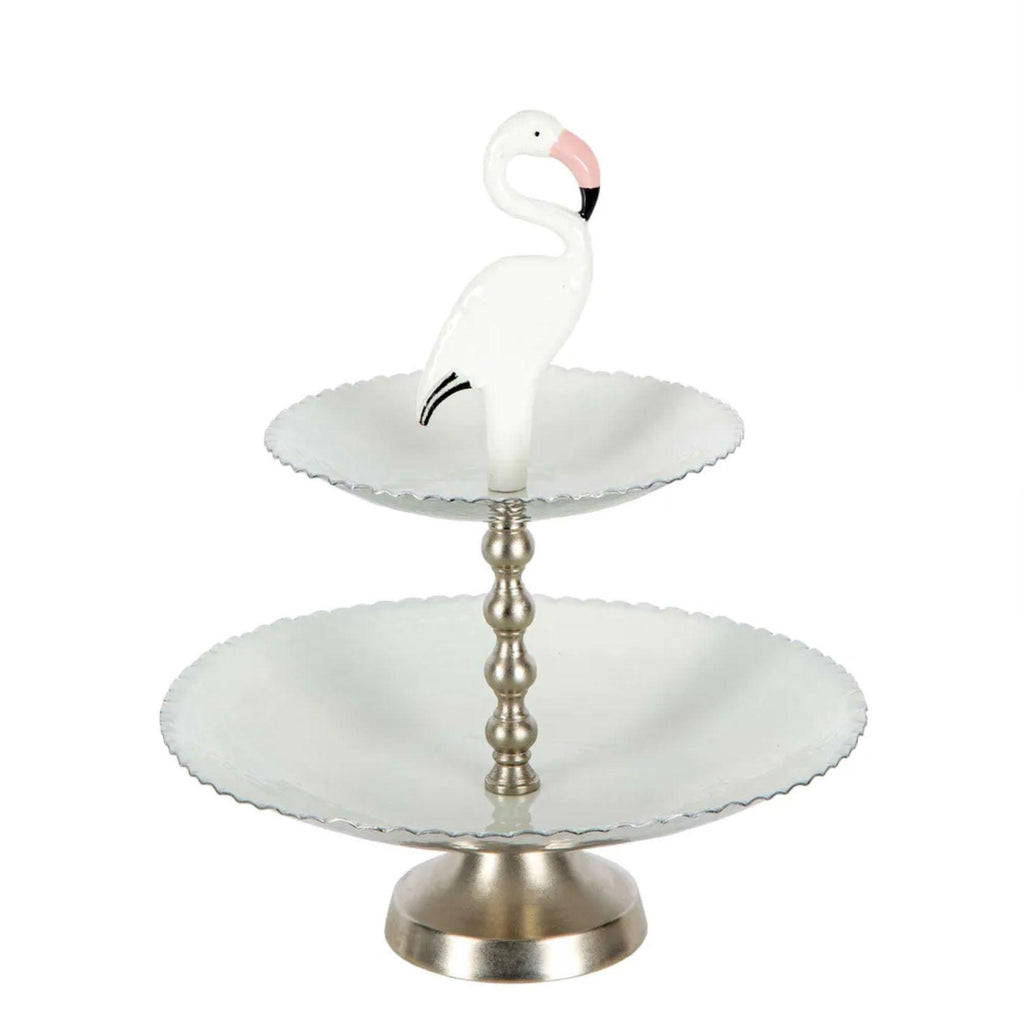 RSTC  Flamingo Cake Stand | Ivory available at Rose St Trading Co