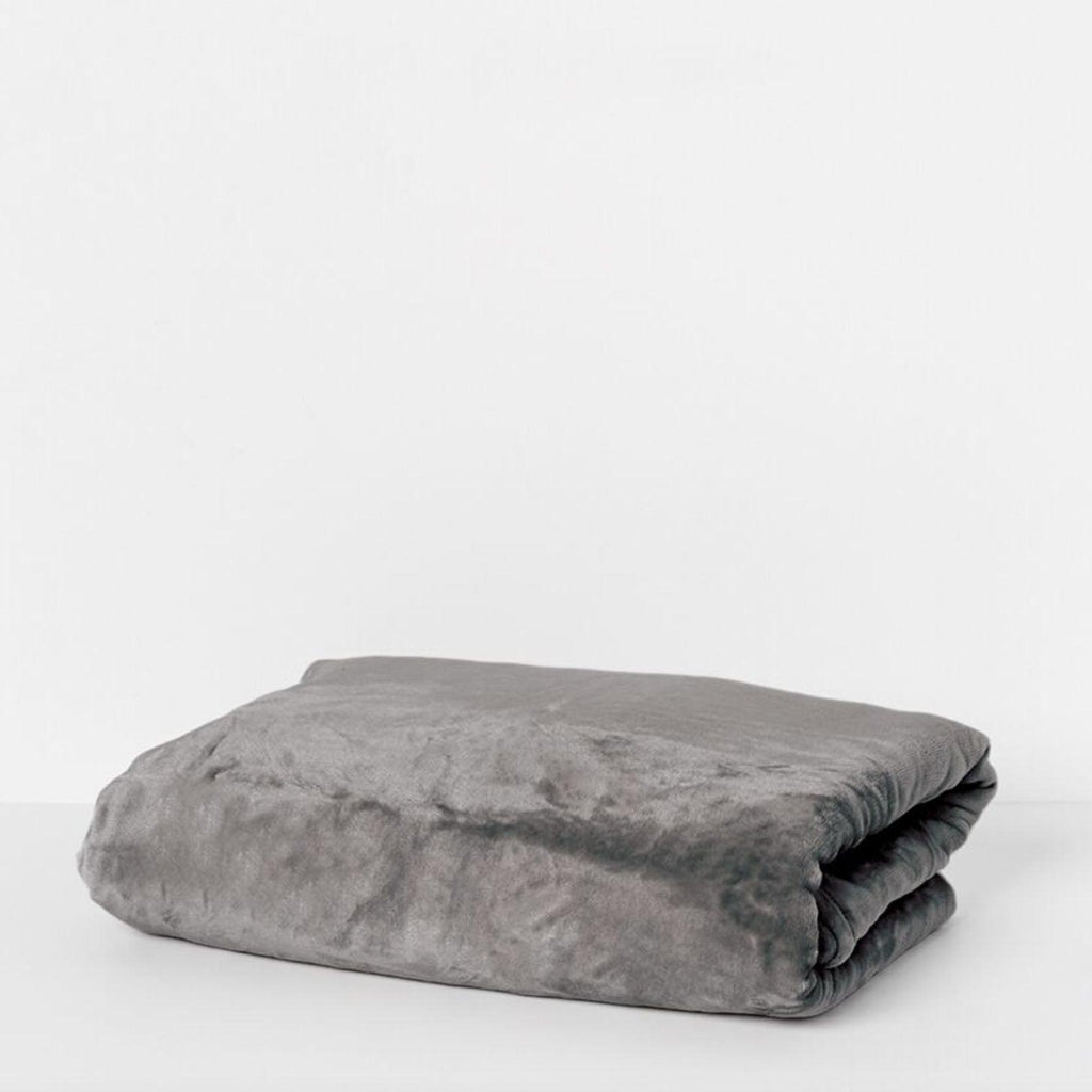 RSTC  Fleece Blanket Queen/King | Dark Grey available at Rose St Trading Co