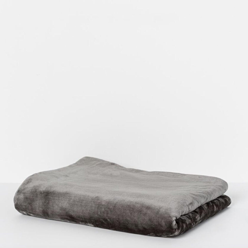 RSTC  Fleece Blanket Queen/King | Dark Grey available at Rose St Trading Co