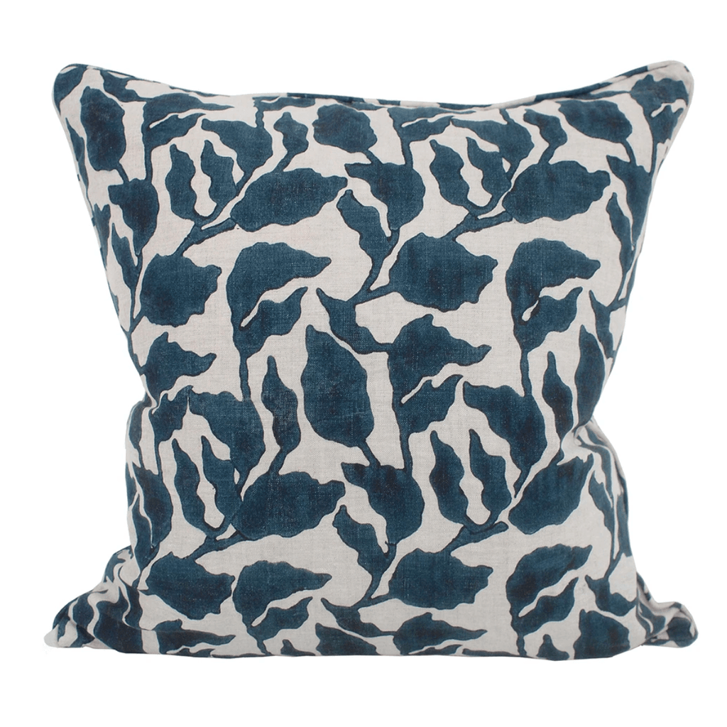 Walter G  Flores Pacific Blue Linen Cushion | 50x50cm available at Rose St Trading Co