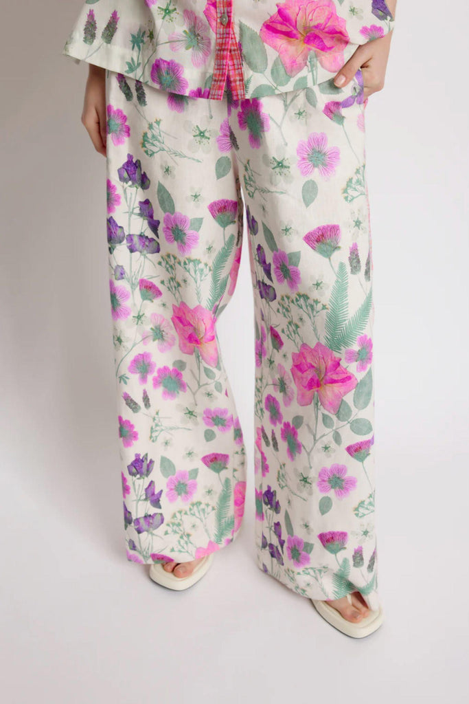 Foliage Pant | Pressed Flora by Sunset Lover in stock at Rose St Trading Co