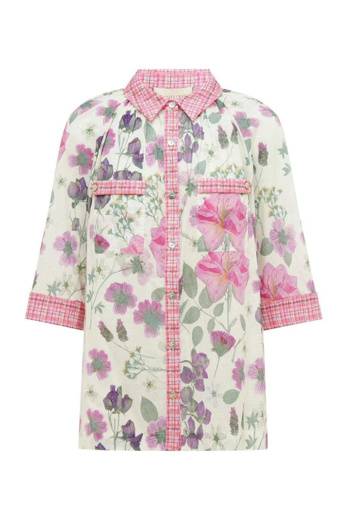 Foliage Shirt | Pressed Flora by Sunset Lover in stock at Rose St Trading Co