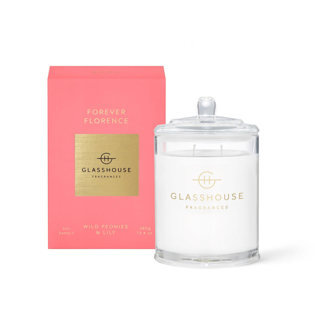 Glasshouse Fragrance  Forever Florence 380g Candle available at Rose St Trading Co