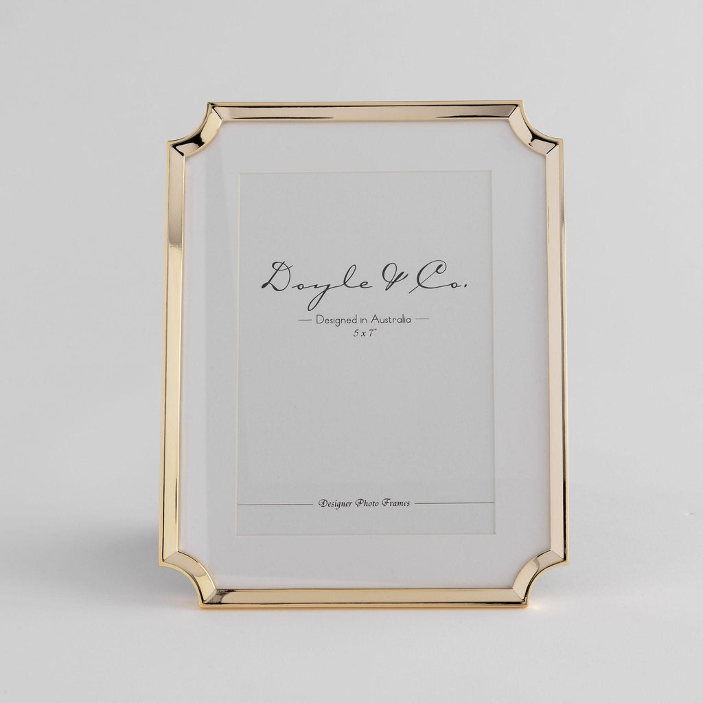 Flair  Frame - Hamptons Gold Clipped - 4 x6" available at Rose St Trading Co