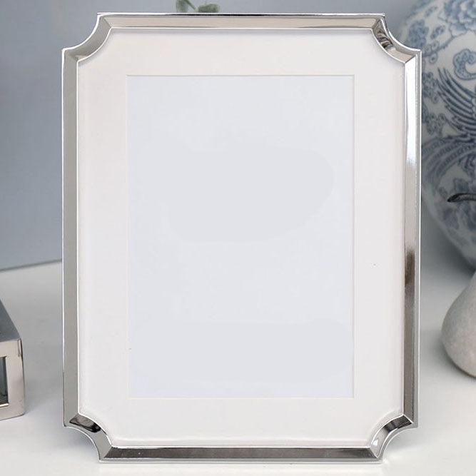 RSTC  FRAME - Hamptons Silver Clipped Corners 5x7" available at Rose St Trading Co