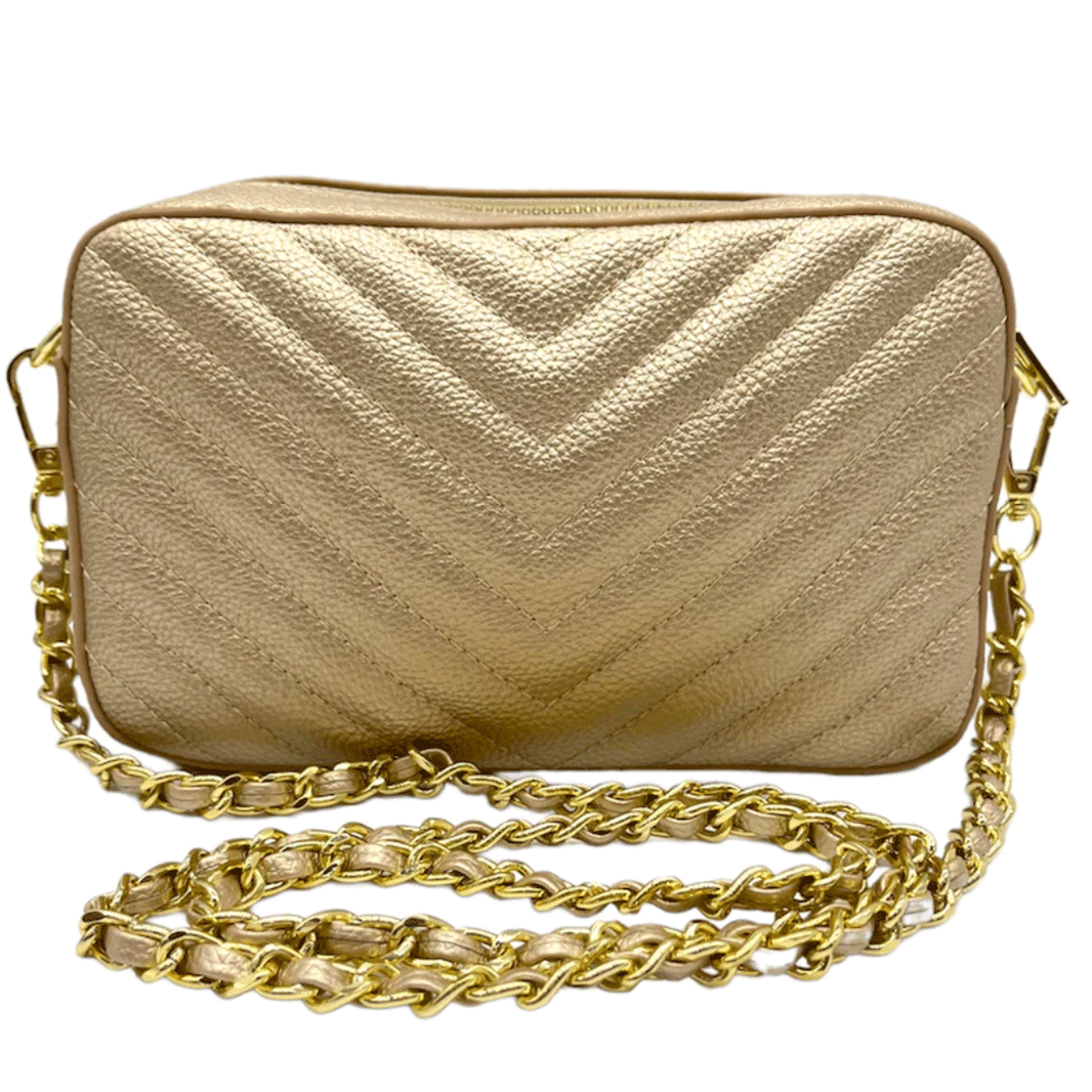 RSTC  Frankie Speed Cross Body Bag | Gold available at Rose St Trading Co