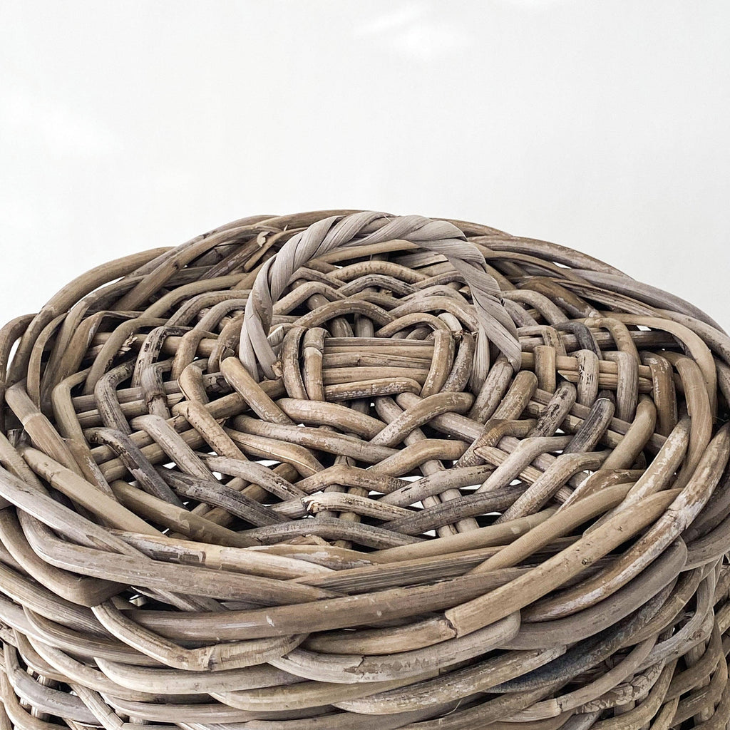 RSTC  French Lidded Belly Basket available at Rose St Trading Co