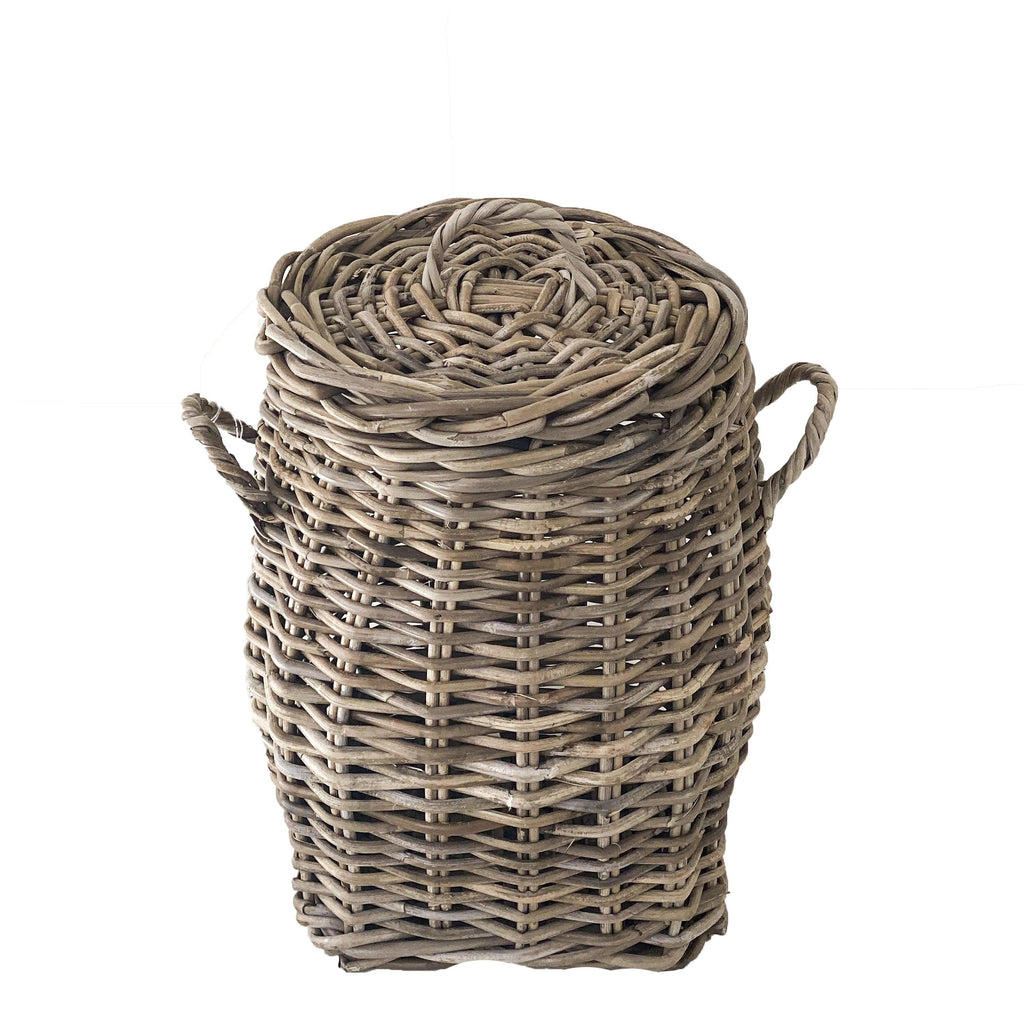 RSTC  French Lidded Belly Basket available at Rose St Trading Co