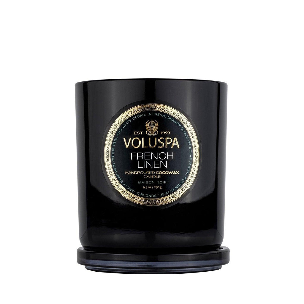 Voluspa  French Linen Classic Boxed Candle available at Rose St Trading Co