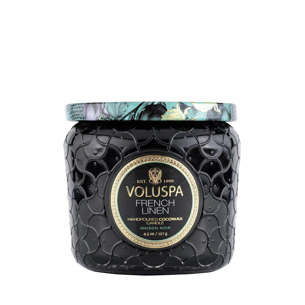 Voluspa  French Linen Petite Jar Candle available at Rose St Trading Co