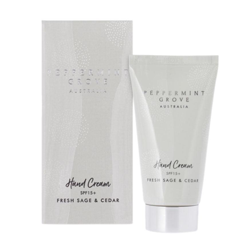 Peppermint Grove  Fresh Sage + Cedar | Hand Cream Tube available at Rose St Trading Co