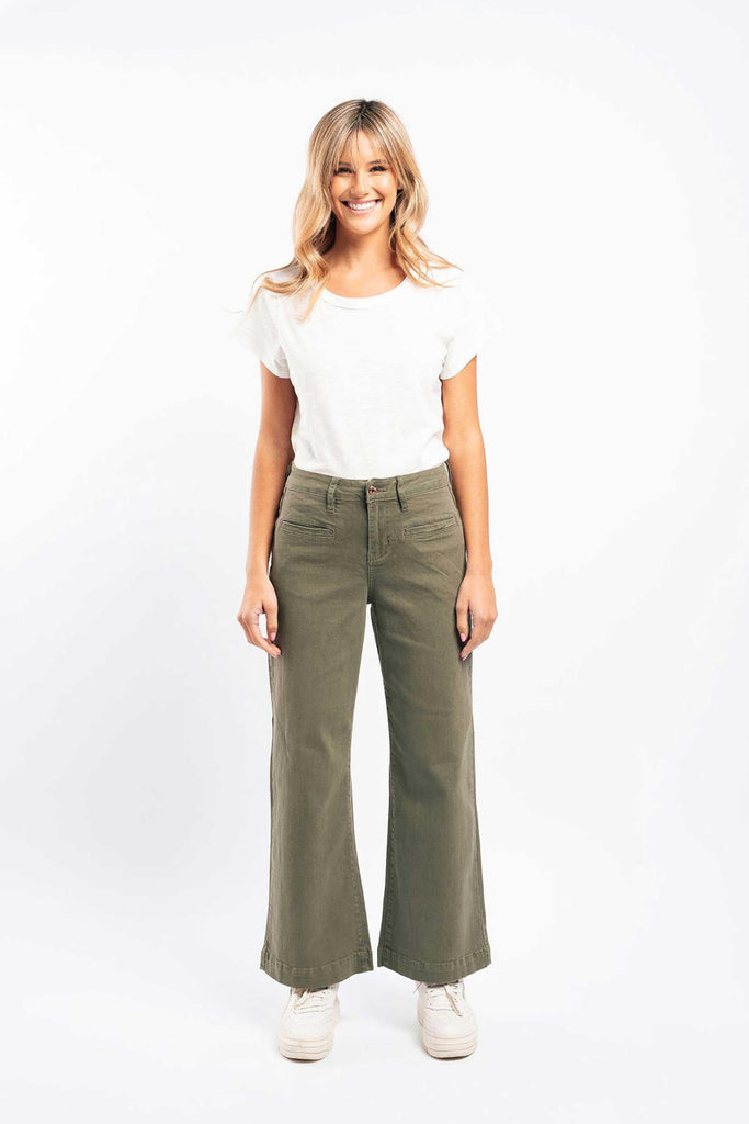 Kireina  Freya Jean | Khaki available at Rose St Trading Co