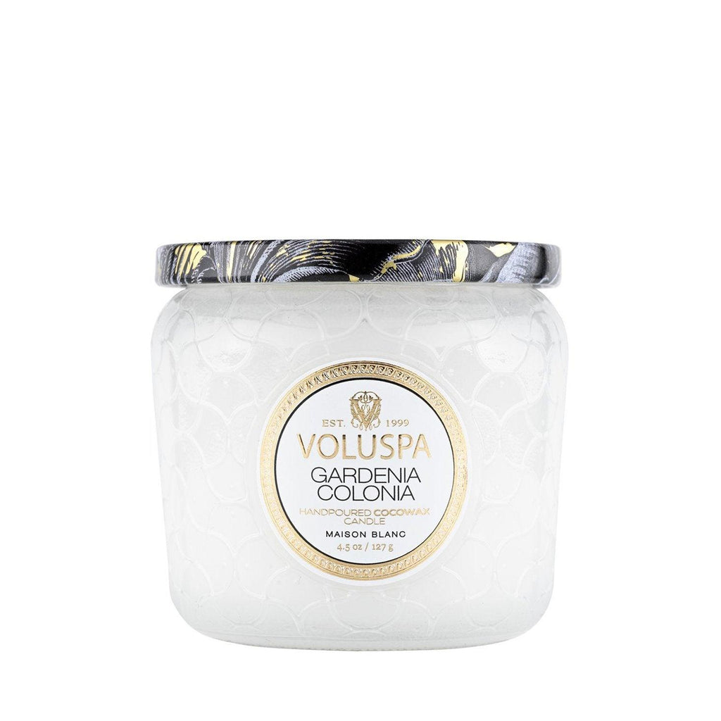 Voluspa  Gardenia Colonia Petite Jar Candle available at Rose St Trading Co