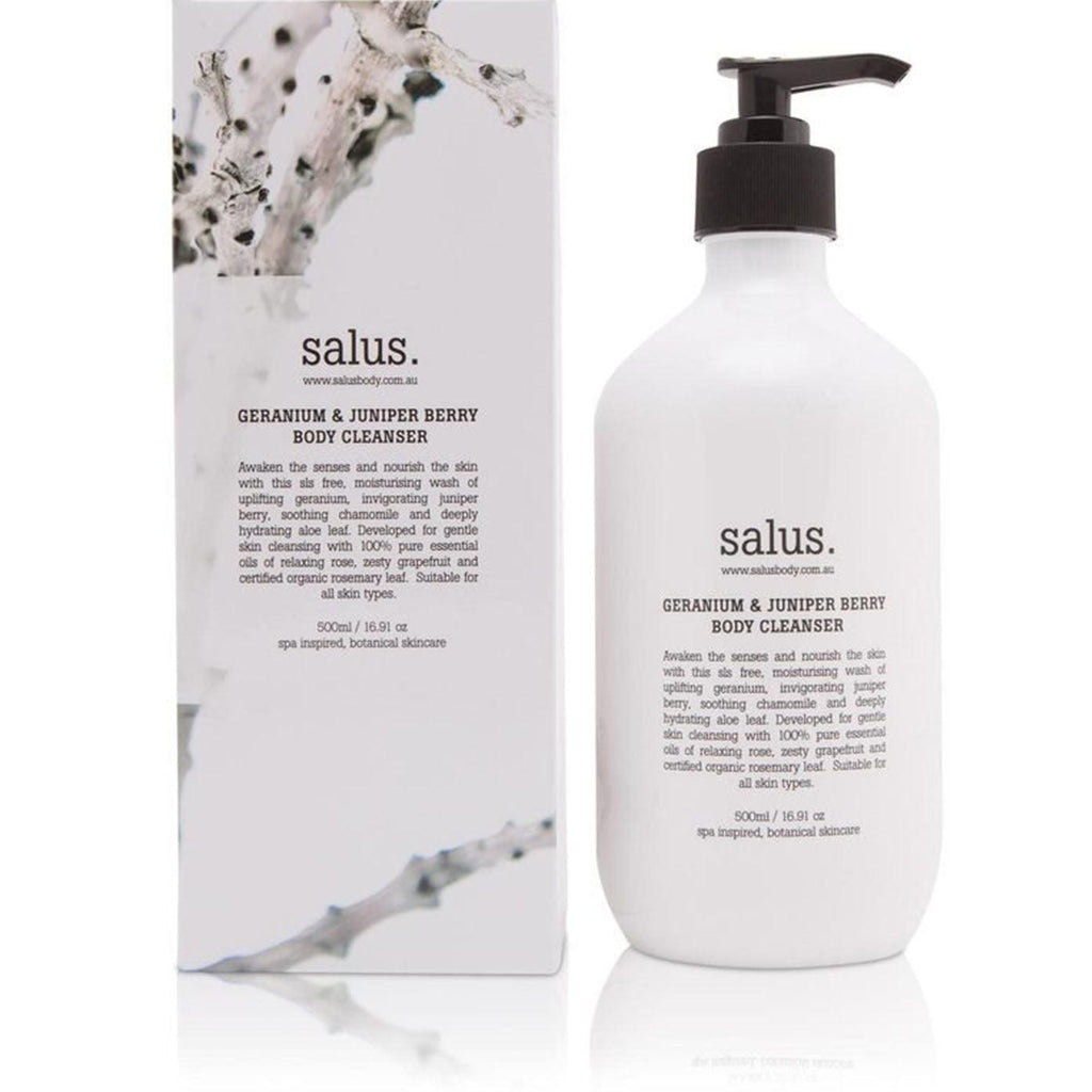 SALUS  Geranium + Juniper Berry Body Wash available at Rose St Trading Co
