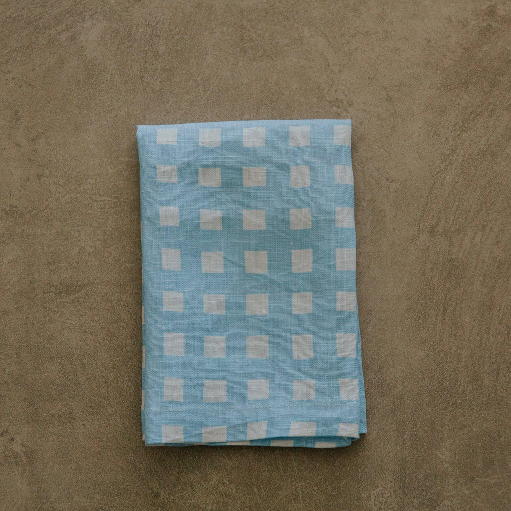Bright Threads  Gingham Napkin | Chambray available at Rose St Trading Co