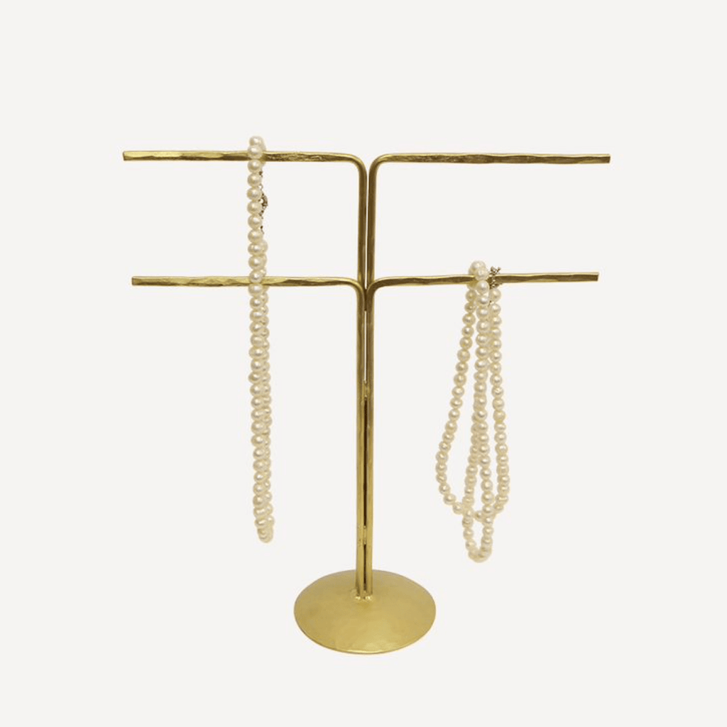 Gold 2 Arm Jewellery Stand - Rose St Trading Co