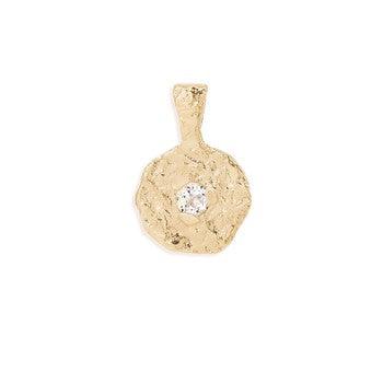 By Charlotte  Gold April Birthstone Pendant available at Rose St Trading Co