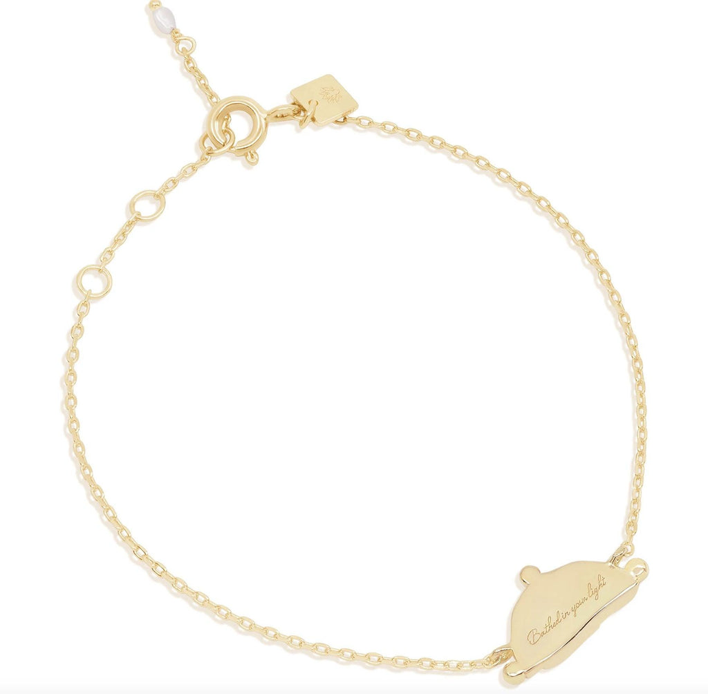 By Charlotte  Gold Bathed In Your Light Bracelet available at Rose St Trading Co