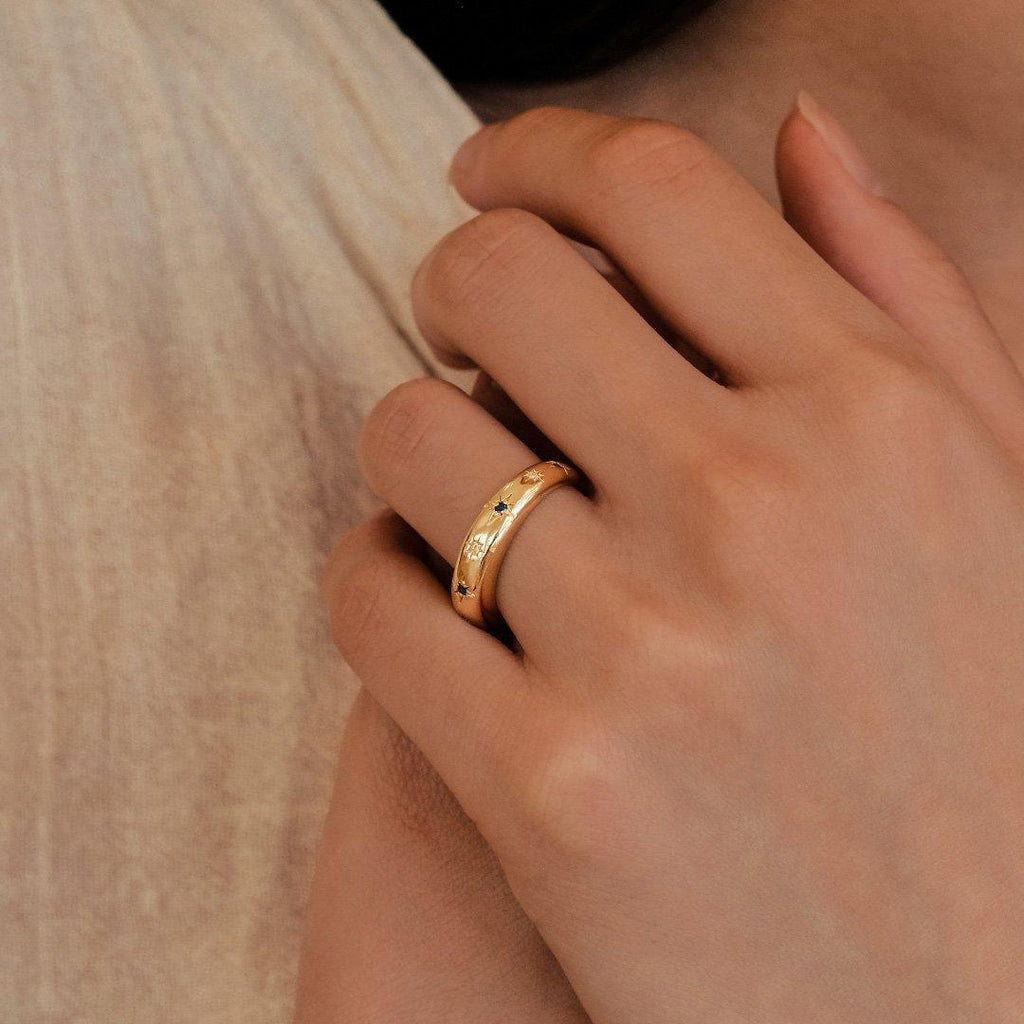 By Charlotte  Gold Bathed In Your Light Ring available at Rose St Trading Co
