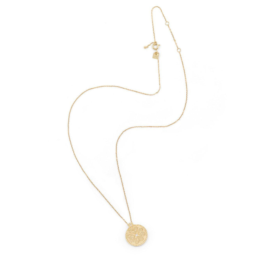 By Charlotte  Gold Believe in Luck Necklace available at Rose St Trading Co