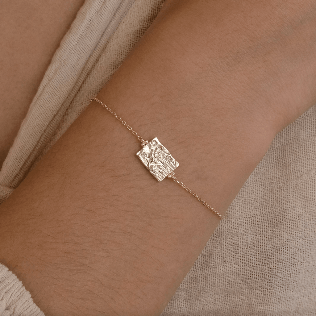 By Charlotte  Gold Blooming Under The Same Sun Bracelet available at Rose St Trading Co