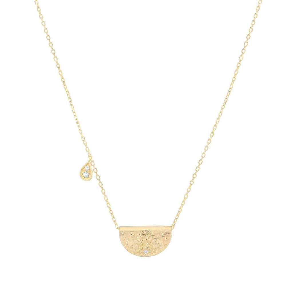 By Charlotte  Gold Calm Your Soul Necklace available at Rose St Trading Co