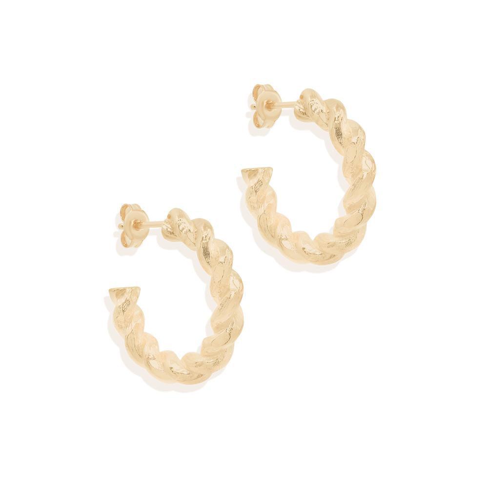 By Charlotte  Gold Divine Fate Large Hoops available at Rose St Trading Co
