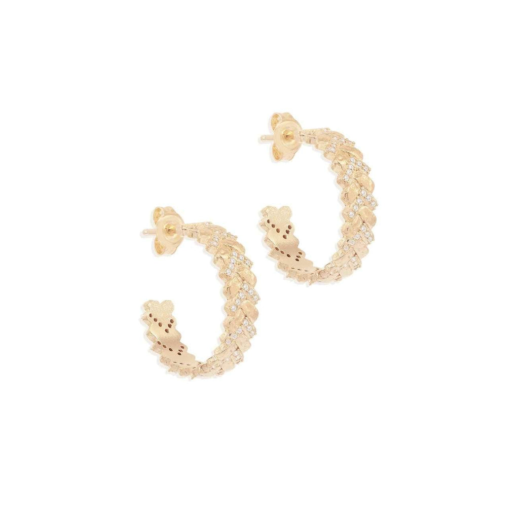 By Charlotte  Gold Dream Weaver Hoops available at Rose St Trading Co