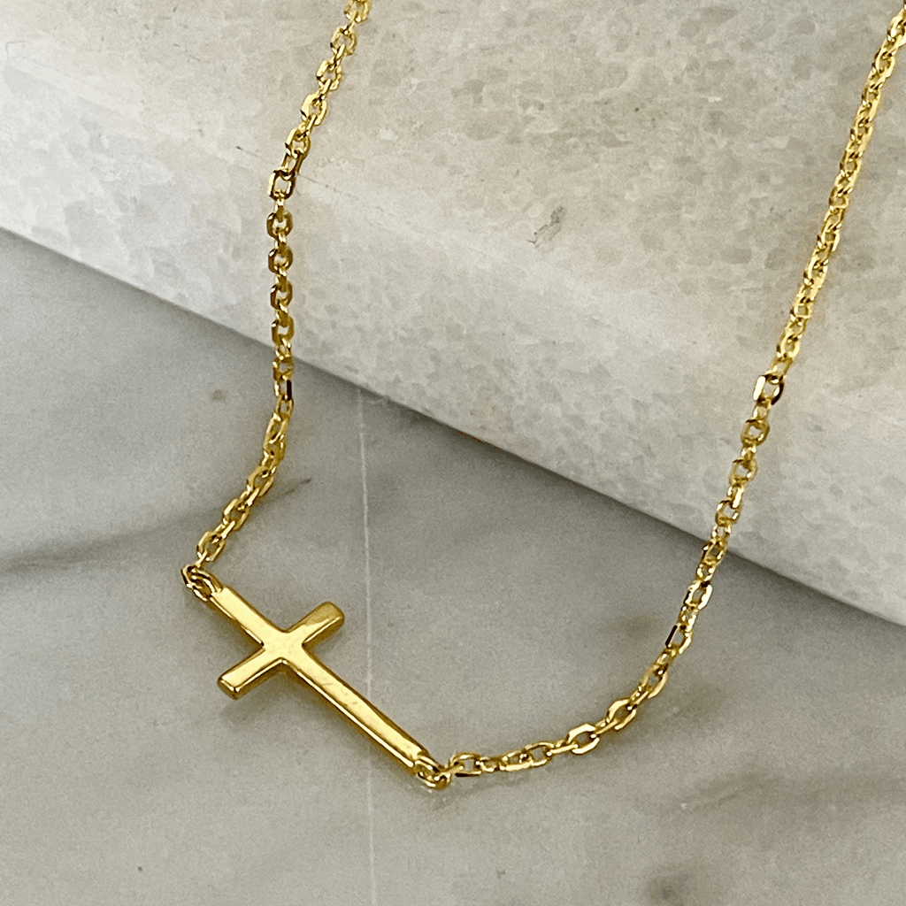 RSTC  Gold Filled Bracelet with Cross available at Rose St Trading Co