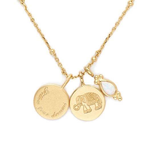 By Charlotte  Gold Follow Your Dreams Necklace available at Rose St Trading Co