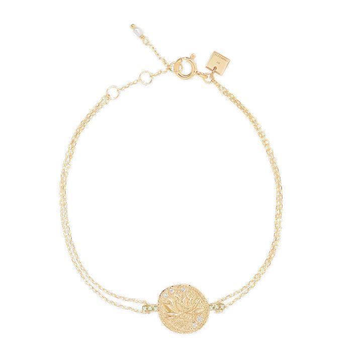 By Charlotte  Gold Goddess Of Earth Bracelet available at Rose St Trading Co