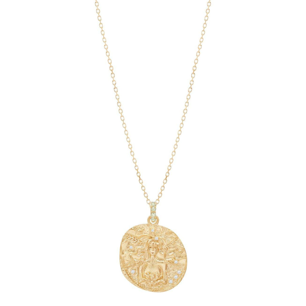 By Charlotte  Gold Goddess of Earth Necklace available at Rose St Trading Co