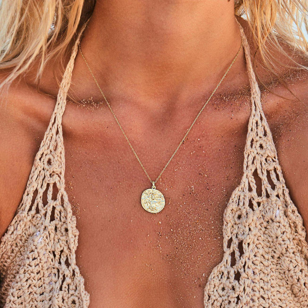 By Charlotte  Gold Goddess of Earth Necklace available at Rose St Trading Co