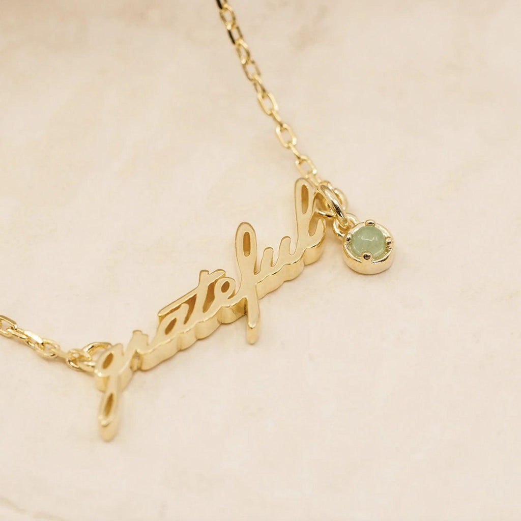By Charlotte  Gold Grateful Necklace available at Rose St Trading Co