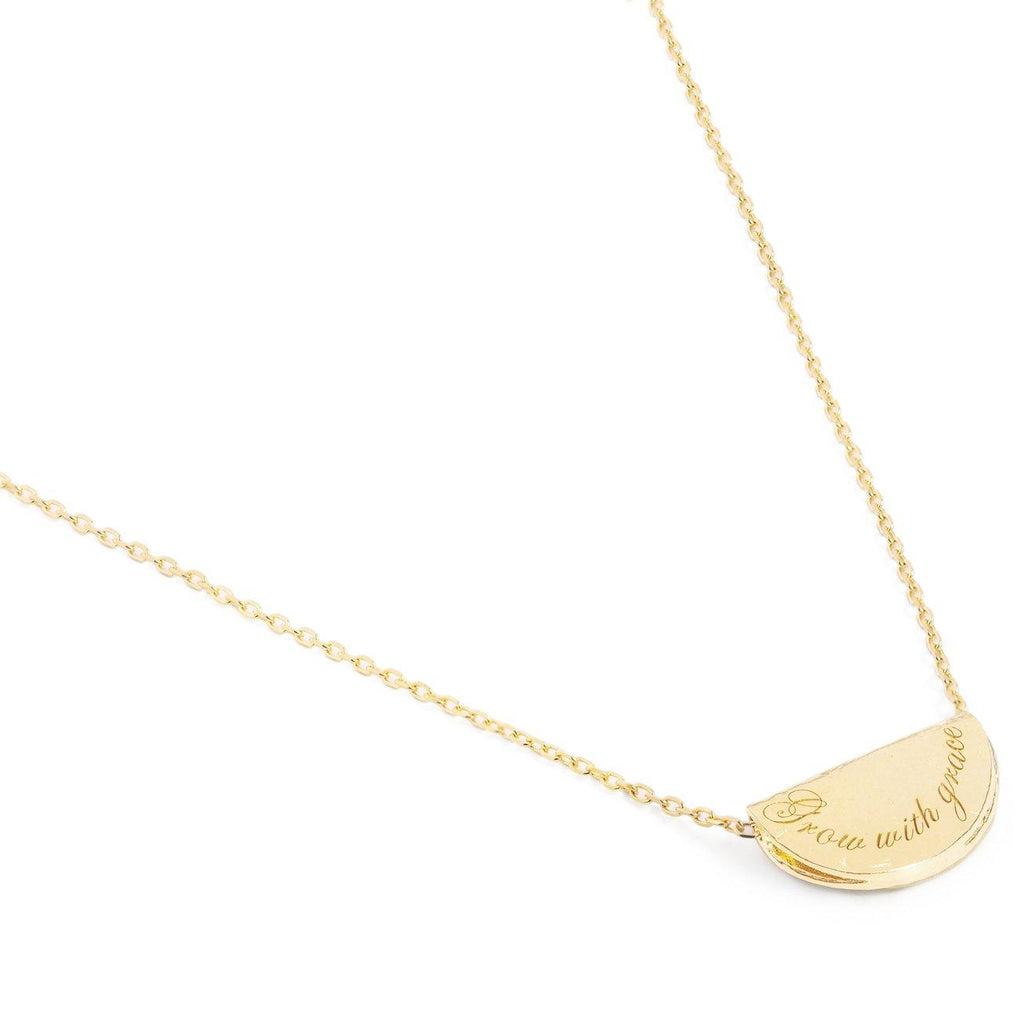 By Charlotte  Gold Grow with Grace Necklace available at Rose St Trading Co