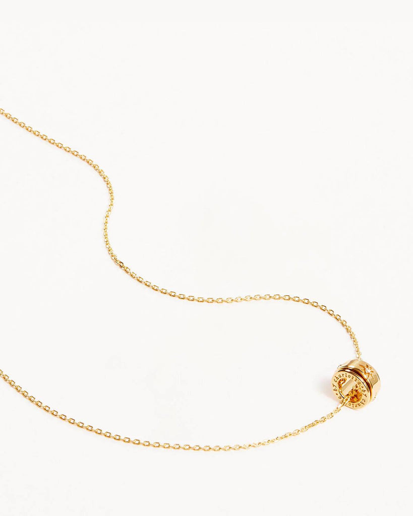 Gold I Am Loved Spinning Meditation Necklace - Rose St Trading Co