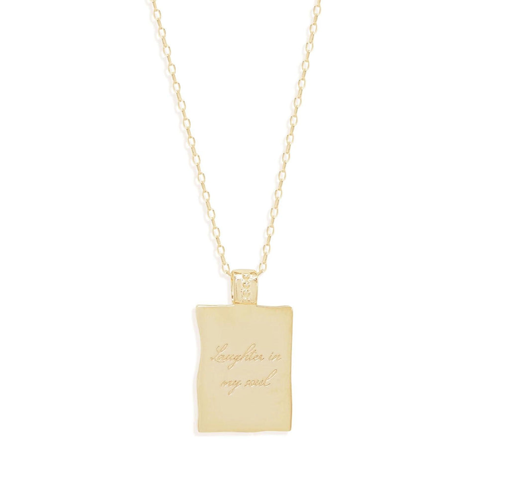 By Charlotte  Gold Laughter In My Soul Necklace available at Rose St Trading Co