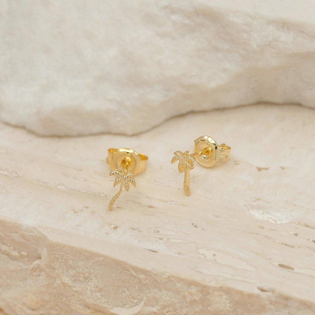 By Charlotte  Gold Laughter In My Soul Stud Earrings available at Rose St Trading Co