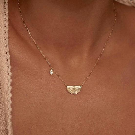 By Charlotte  Gold Love Deeply Necklace available at Rose St Trading Co